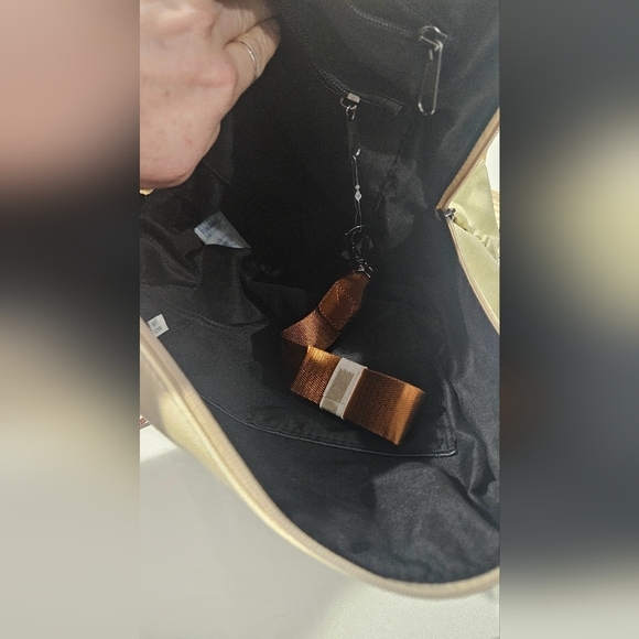 CLUCHI Greene Leather BackpackPurse For Commuting | Oil Wax In Cream/brown. NWOT main image 6